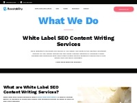 White Label SEO Content Writing Services for Agencies| Boostability