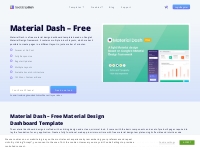 Material Dash Free | Free Material Design Template