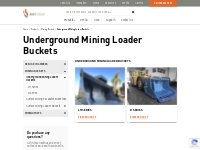 Buy/Hire Used Underground Loader Buckets Rental- Bost Group Australia