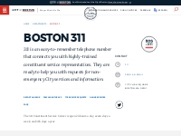 Boston 311 | Boston.gov