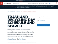 Trash and Recycling Day schedule and search | Boston.gov