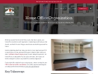 Custom Home Office Cabinets in MA | Boston Closet Company