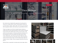 Boston, MA Custom Shoe Storage Organizers | Boston Closet Co.