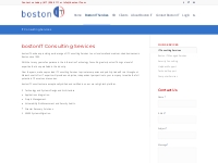 Boston IT Consulting Services - bostonIT® - IT Consulting Services in 