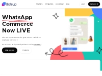 Botsup by ValueFirst | WhatsApp Commerce   Chatbots