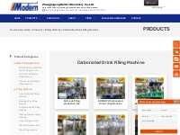 Carbonated Drink Filling Machine | Modern Machinery is a Manufacturer