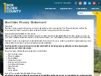 Box Elder Privacy Statement | Box Elder County Utah
