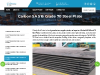 Carbon SA 516 Grade 70 Steel Plate Manufacturers | Suppliers | Stockis