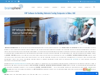 ERP Software for Building Materials Trading Companies in Dubai, UAE | 