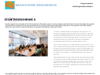 Cognitive Ergonomics - BrainStorm Ergonomics