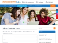 Submit Your Assignment - BrainyAssignmenthelp
