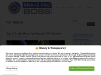 For Honda Archives - Brake Pad Boss