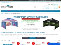 10x15 Pop Up Canopy Tents With Unlimited Graphics   Colors