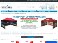 10x20 Pop Up Canopy Tent Packages | BrandedCanopyTents