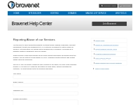 Report Service Abuse - Bravenet Help Center