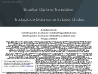 Brazilian Diploma Translation