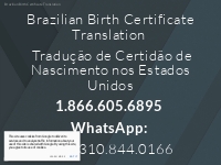 Brazilian Birth Certificate Translation