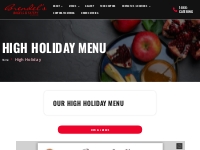 High Holiday Menu | Brendel s Bagels