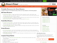 Printable Resources for Home Brewers - Brewer's Friend
