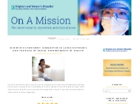 Brigham On a Mission - Latest Clinical   Research News