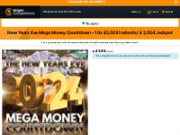 New Years Eve Mega Money Countdown   10x £2,024 Instants / £2,024 Jack