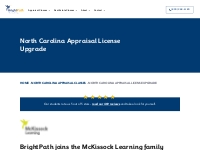 North Carolina Appraisal License Upgrade | BrightPath | A McKissock Co