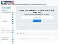   Home | Free project topics and research materials