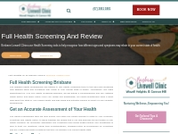 Full Health Screening and Review - Brisbane Livewell Clinic | Wavell H