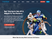 Sports Data Company, Widgets and API