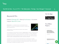 Beyond ETFs : Brockmann   Company