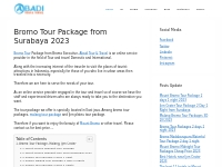 Bromo Tour Package from Surabaya 2023   Bromo Executive