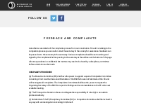 FEEDBACK AND COMPLAINTS