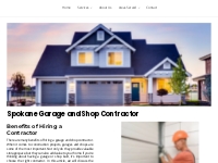            Spokane Garage and Shop Contractor | Benefits of Hiring a C