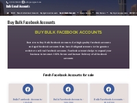 Buy Bulk Facebook Accounts - Buy Facebook Accounts in bulk