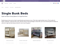 Double Up with Single Bunk Beds
