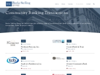 Community Banking Transactions | Atlanta and Southeast United States