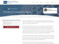 Greater Community Bank - Burke Stelling Group, LLC