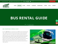 Bus Rental Guide| Bus Charter Nationwide USA