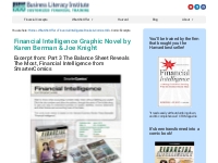 Financial Intelligence Comic Book | Business Literacy Institute Financ