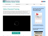 Online Business Finance Training | Business Literacy Institute Financi