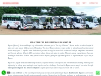 16,18,20,25 Seater Bus Rental in Mysore | Bus Travels in Mysore