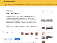 Ruby Buttons Information and Price Guide - Buttons Forever
