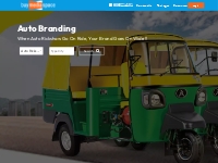 Auto Rickshaw Advertising in India at Best Rates » Auto Branding Agenc