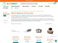 Kitchen Appliances   Accessories   BuysBest