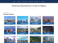 58 Real Estate Projects For Sale in 22 Cities of Philippines | Price