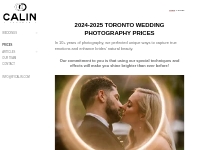 Toronto Wedding Photography Prices - Photography by Calin