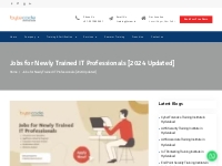 Jobs for Newly Trained IT Professionals -