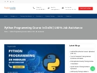 Python Programming Course in Delhi | 100% Job Assistance -