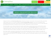  French Transcription Services -