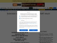 Extension of date for online filing of DVAT return